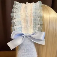 たれみみうさぎさんのヘッドドレス水色水色　天使界隈　ロリータ