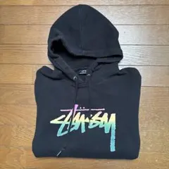 Stussy プルオーバーパーカー ブラック S