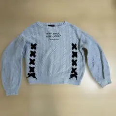 Lovetoxic ライトブルー セーター M150