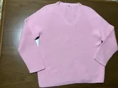 ユニクロ　3DコットンブレンドVネックセーター
