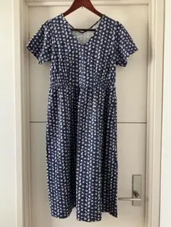 UNIQLO PAUL & JOE Vネック 半袖ワンピース L