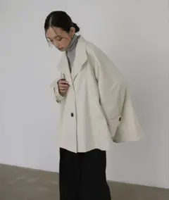 hellam スタンドカラー ケープトレンチコート - メルカリ