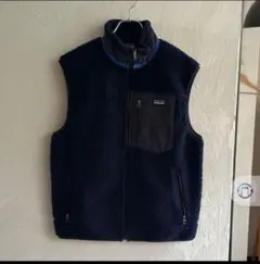 Patagonia クラシック　レトロX ベスト ネイビー/レッド　フリース　M