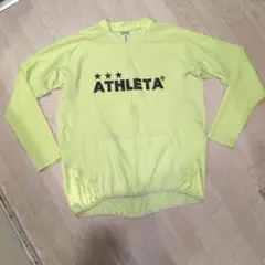 ATHLETA 蛍光イエロー ジップアップウェア Oサイズ　ジャージ