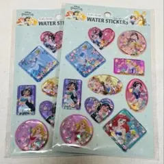ディズニープリンセス ウォーターシール 2枚セット