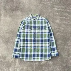 90s L.L.Bean 長袖チェックシャツ cityboy usa古着 短丈