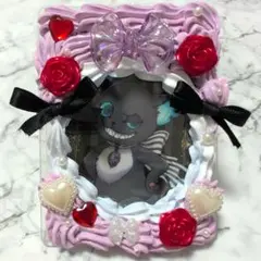 ホイップデコ　トレカケース　硬質ケース　B8 紫　リボン