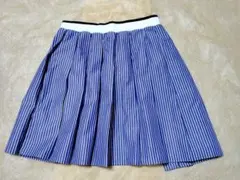 UNIQLO プリーツストライプミニスカート ウエストゴム　サイズM