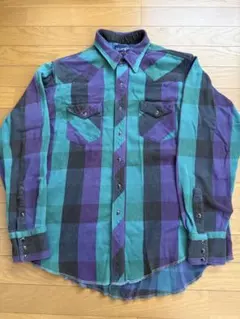 90s Wranglar ベビーネルシャル　バッファローチェック柄　usaのサムネイル
