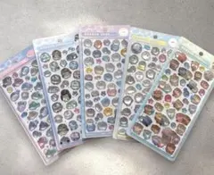 【正規品】水族館限定　ボンボンドロップシール　5種セット　クラゲ／カワウソ 等