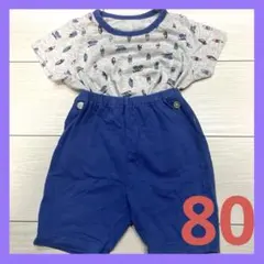 UNIQLO ユニクロ ベビーパジャマ 上下セット 車 サーフボード 80cm