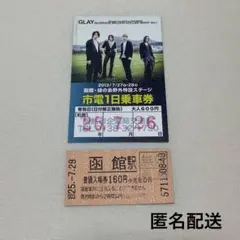 GLAY 使用済み 市電1日乗車券 函館駅入場券