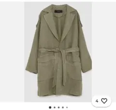 ザラ　ベージュ トレンチコート