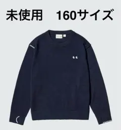 未使用　160サイズ　ユニクロ/アニヤハインドマーチ　メリノクルーネックセーター