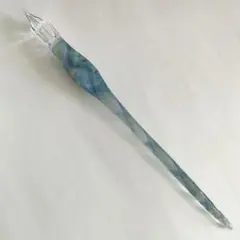 ガラス工房 aun ガラスペン 光彩 色流し 春風 - メルカリ
