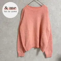 benefitベネフィット　長袖ニット　セーター　クルーネック　ピンク　デイリー