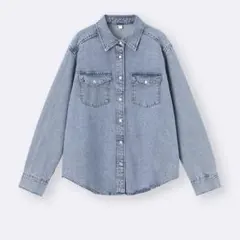 GU デニムシャツ　XSのサムネイル