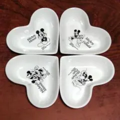 Disney ハート型プレート ４個セット 未使用品