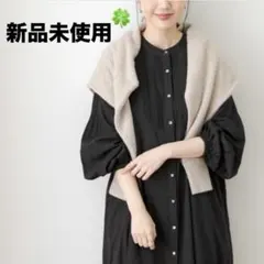 アーバンリサーチサニーレーベル　ツイルコットンレーヨンピンタックシャツワンピース