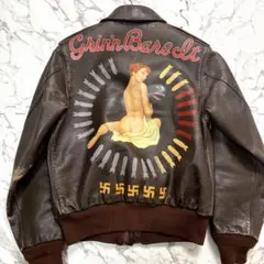 希少✨Buzz Rickson's リブ A-2 ピンナップガール 馬革