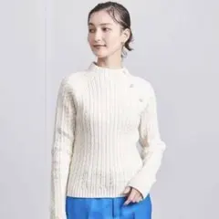 ★UNITED ARROWS★ユナイテッドアローズ　ケーブルパールニット