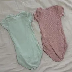 プチバトー 半袖ボディ肌着 74cm 2枚セット