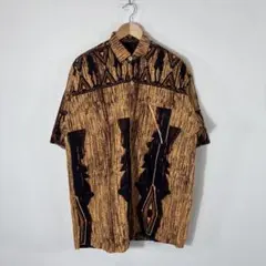90's/ヴィンテージ/半袖シャツ/アート柄シャツ