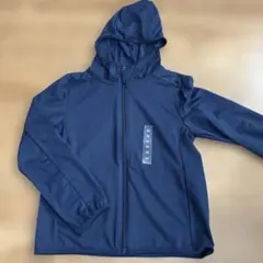 新品　ユニクロ　エアリズムUVカットメッシュパーカー　キッズ　130 ネイビー
