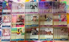 【スリーブ付き】青紫 サンジ 構築済デッキ 補足パーツ付き 75枚 ⑫