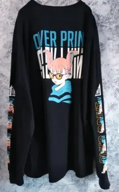 OVER PRINT アートプリント 長袖Tシャツ眠岸ぷりん　Lサイズ OVER PRINT アートプリント 長袖Tシャツ眠岸ぷりん Lサイズ - メルカリ