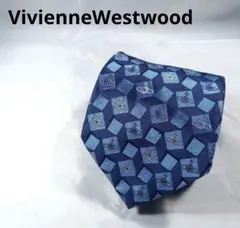 VivienneWestwood /　ロゴ総柄　シルク　ネクタイ