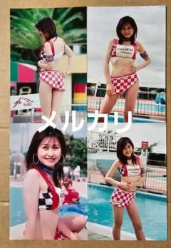 ☆TEAM HIROTOレースクイーン☆並松紀子☆ワイド四ツ切写真☆1枚