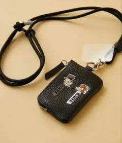 PEZ ショルダーストラップ付きケース ブラック ear PAPILLONNER カードケース 「PEZ(ペッツ) ×ear」WEB限定