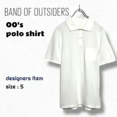 BAND OF OUTSIDERS ポロシャツ / ホワイト 半袖 夏 古着のサムネイル