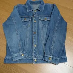 デニムジャケット ボタン付き