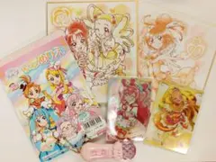 プリキュアグッズ　色紙・カード・ミラクルライト