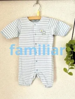 ファミリア familiar 70 ロンパース　ベビー　ブランド　ボーダー