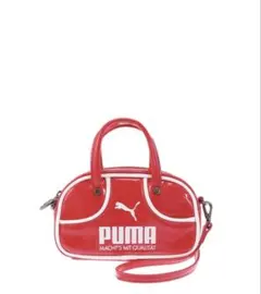 ミニボストンバッグ ショルダーバッグ エナメル　puma プーマ