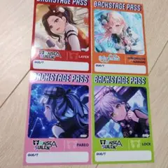 バンドリ 10周年の記念展 バックステージパス風プロマイドコレクションB