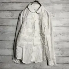 AD2005 コムコム コムデギャルソン 丸襟シャツ ブラウス パッチワーク風