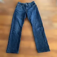 Levi's 501 ダークブルー ストレートデニム W26L30のサムネイル