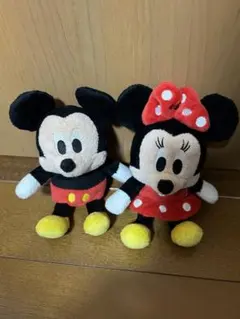【２点セット美品】ミッキー　ミニー　ぬいぐるみ