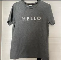 ポールスミス HELLO GOODBYE Tシャツ グレー