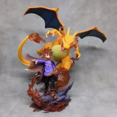 ポケモン リザードン & シゲル ガレージキット フィギュア スタチュー