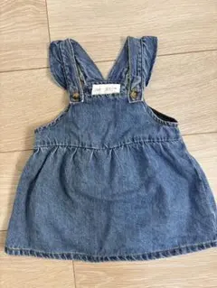 zara ベビー　デニムワンピース　80 女の子　ジャンパースカート　春服