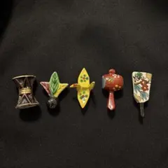 手描き陶器製箸置きセット