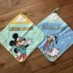新品‼️Disney ❂ ループ付きタオル 2枚セット