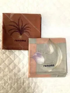 新品未使用品　ハンカチ　レノマ　renoma  ２点セット