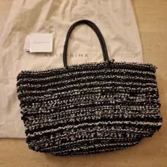 専用ANTEPRIMA 編み込みトートバッグ ブラック/ホワイト