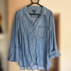Gap デニムシャツ ライトブルー XLサイズのサムネイル